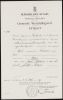 Huwelijksbijlage Andries Veldhuizen & Trijntje Oosterkamp (1/4); Extract geboorteregister Andries Veldhuizen